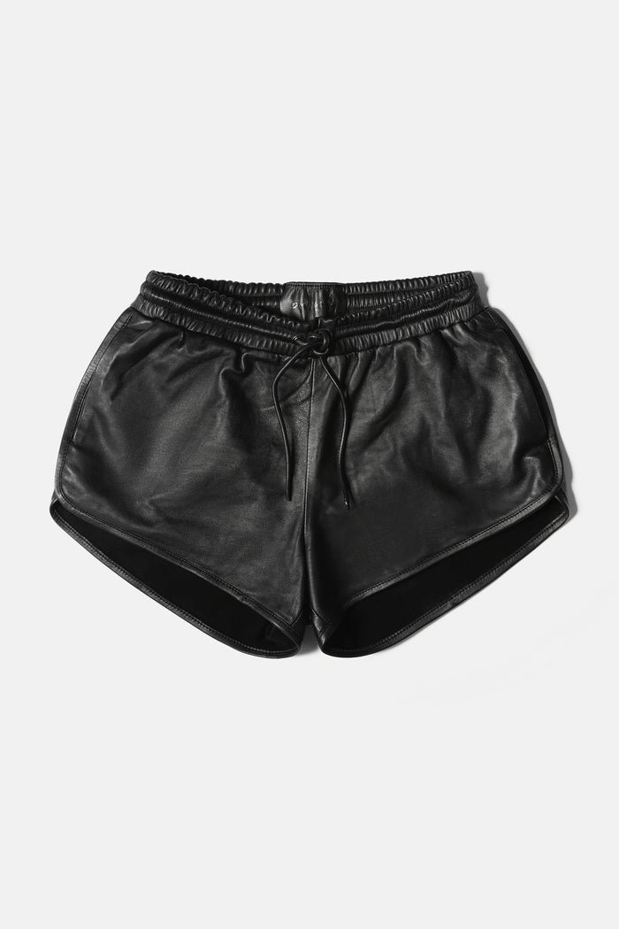 Becoming: Leather Sprint Shorts